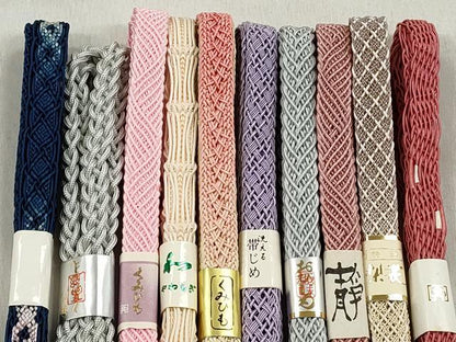 平和屋着物＊夏物　和装小物　上質な帯締め10本セット　金銀糸　逸品　未使用　CABK4921qe