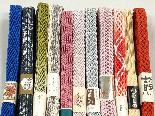 平和屋着物＊夏物　和装小物　上質な帯締め10本セット　逸品　未使用　CABK4923qe
