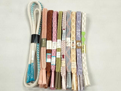 平和屋着物＊夏物　和装小物　上質な帯締め10本セット　逸品　未使用　CABK4925qe