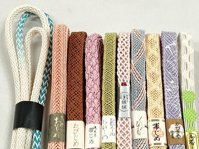 平和屋着物＊夏物　和装小物　上質な帯締め10本セット　逸品　未使用　CABK4925qe