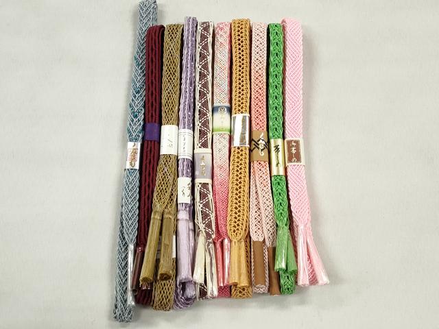 平和屋着物＊夏物　和装小物　上質な帯締め10本セット　逸品　未使用　CABK4926qe