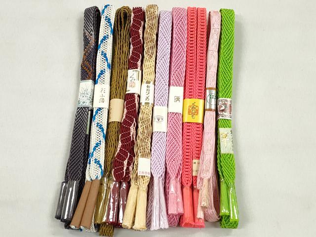 平和屋着物＊夏物　和装小物　上質な帯締め10本セット　逸品　未使用　CABK4927qe