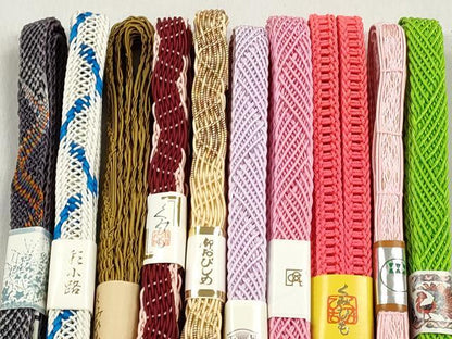 平和屋着物＊夏物　和装小物　上質な帯締め10本セット　逸品　未使用　CABK4927qe