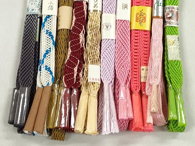 平和屋着物＊夏物　和装小物　上質な帯締め10本セット　逸品　未使用　CABK4927qe