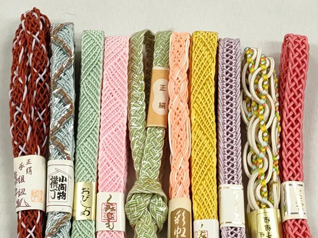 平和屋着物＊夏物　和装小物　上質な帯締め10本セット　逸品　未使用　CABK4929qe