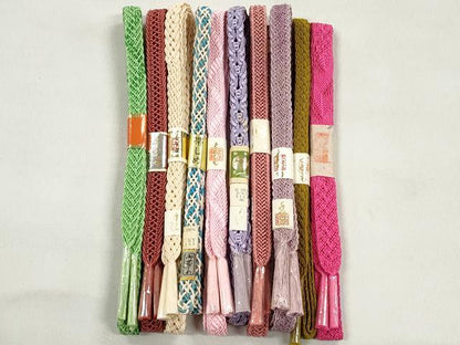 平和屋着物＊夏物　和装小物　上質な帯締め10本セット　逸品　未使用　CABK4930qe