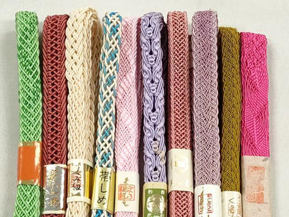平和屋着物＊夏物　和装小物　上質な帯締め10本セット　逸品　未使用　CABK4930qe