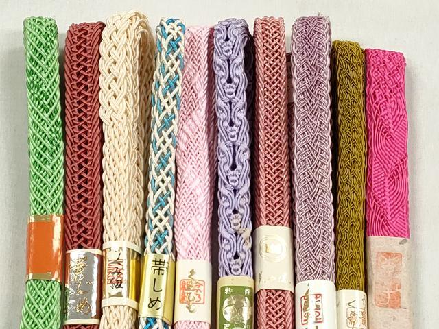 平和屋着物＊夏物　和装小物　上質な帯締め10本セット　逸品　未使用　CABK4930qe