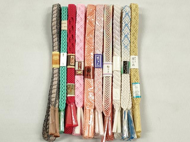 平和屋着物＊夏物　和装小物　上質な帯締め10本セット　逸品　未使用　CABK4935qe