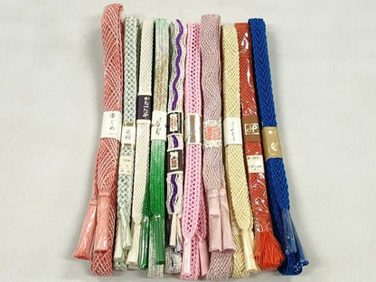 平和屋着物＊夏物　和装小物　上質な帯締め10本セット　逸品　未使用　CABK4939qe