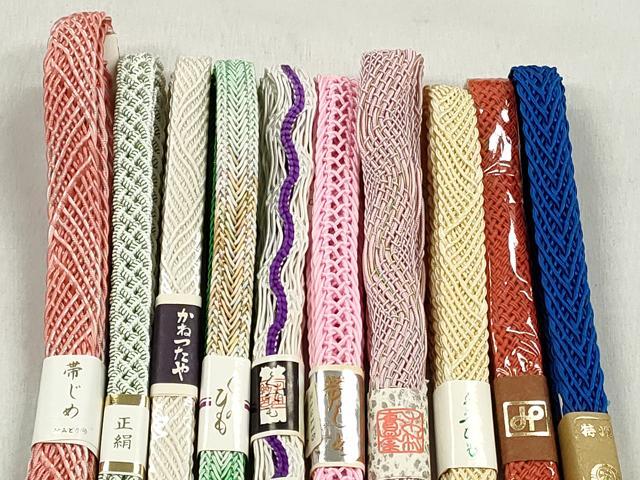 平和屋着物＊夏物　和装小物　上質な帯締め10本セット　逸品　未使用　CABK4939qe