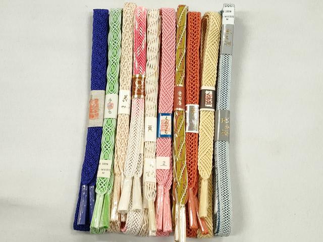 平和屋着物＊夏物　和装小物　上質な帯締め10本セット　逸品　未使用　CABK4941qe