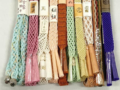 平和屋着物＊夏物　和装小物　上質な帯締め10本セット　松坂屋扱い　逸品　未使用　CABK4942qe
