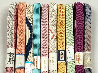 平和屋着物＊夏物　和装小物　上質な帯締め10本セット　そごう百貨店扱い　逸品　未使用　CABK4943qe