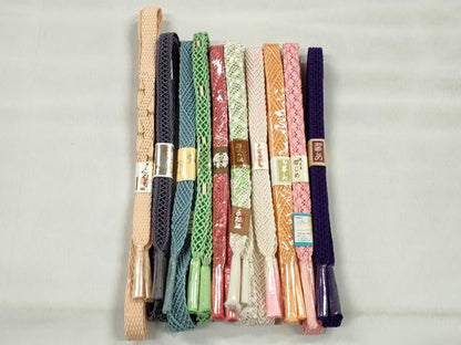 平和屋着物＊夏物　和装小物　上質な帯締め10本セット　逸品　未使用　CABK4946qe