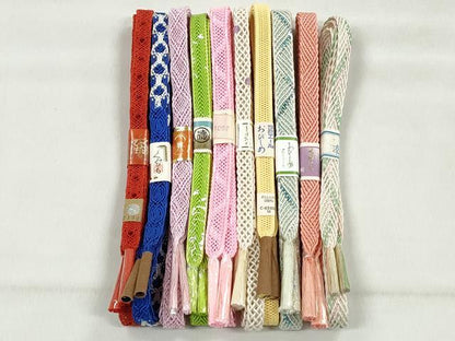 平和屋着物＊夏物　和装小物　上質な帯締め10本セット　逸品　未使用　CABK4947qe