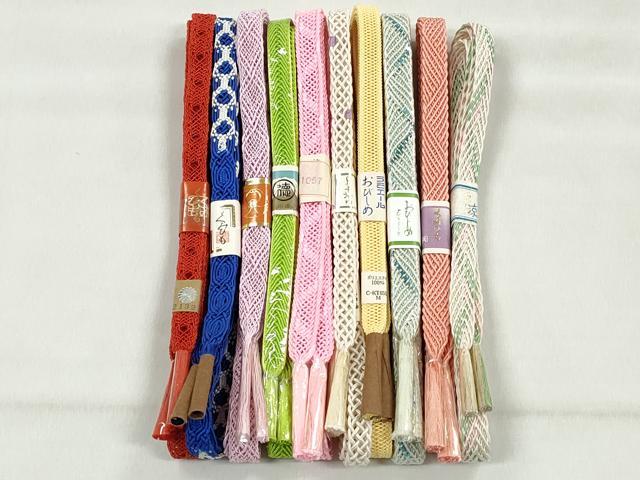 平和屋着物＊夏物　和装小物　上質な帯締め10本セット　逸品　未使用　CABK4947qe