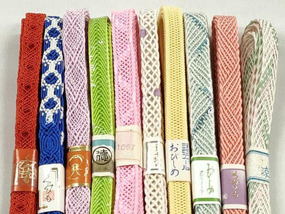 平和屋着物＊夏物　和装小物　上質な帯締め10本セット　逸品　未使用　CABK4947qe
