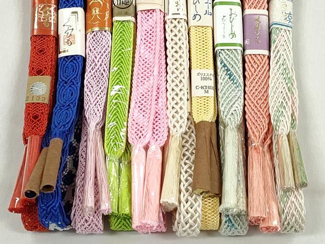 平和屋着物＊夏物　和装小物　上質な帯締め10本セット　逸品　未使用　CABK4947qe