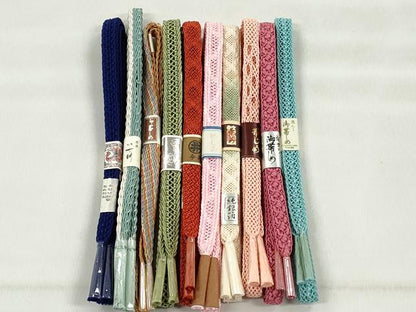 平和屋着物＊夏物　和装小物　上質な帯締め10本セット　逸品　未使用　CABK4952qe