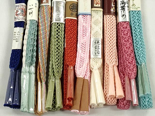 平和屋着物＊夏物　和装小物　上質な帯締め10本セット　逸品　未使用　CABK4952qe