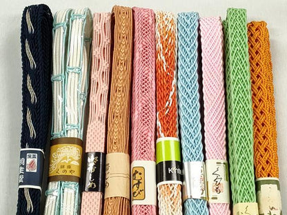 平和屋着物＊夏物　和装小物　上質な帯締め10本セット　草木染め　逸品　未使用　CABK4953qe