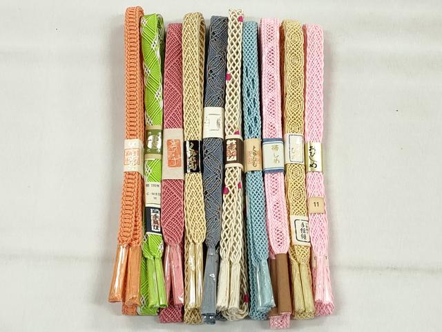 平和屋着物＊夏物　和装小物　上質な帯締め10本セット　逸品　未使用　CABK4954qe