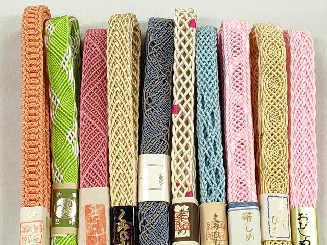 平和屋着物＊夏物　和装小物　上質な帯締め10本セット　逸品　未使用　CABK4954qe
