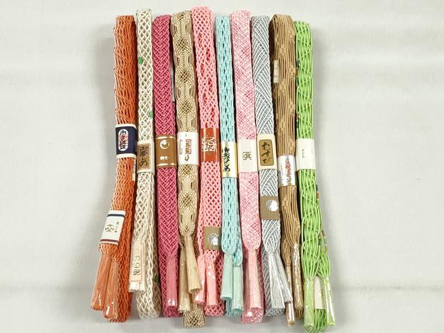 平和屋着物＊夏物　和装小物　上質な帯締め10本セット　逸品　未使用　CABK4955qe