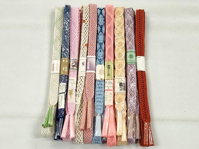 平和屋着物＊夏物　和装小物　上質な帯締め10本セット　高島屋扱い　逸品　未使用　CABK4957qe