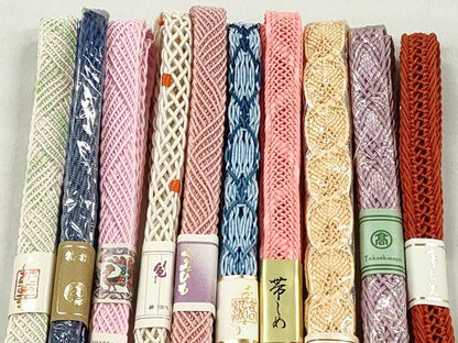 平和屋着物＊夏物　和装小物　上質な帯締め10本セット　高島屋扱い　逸品　未使用　CABK4957qe