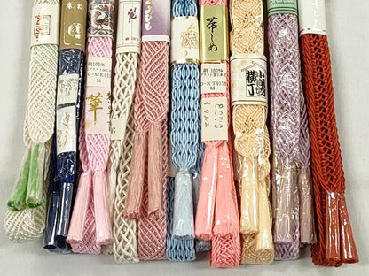 平和屋着物＊夏物　和装小物　上質な帯締め10本セット　高島屋扱い　逸品　未使用　CABK4957qe