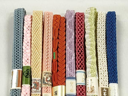 平和屋着物＊夏物　和装小物　上質な帯締め10本セット　逸品　未使用　CABK4958qe