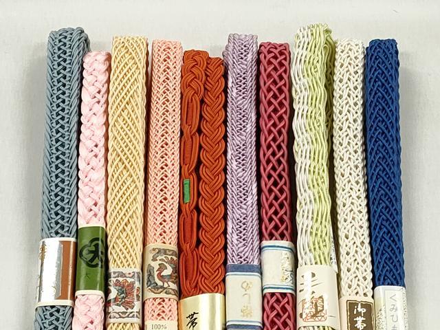 平和屋着物＊夏物　和装小物　上質な帯締め10本セット　逸品　未使用　CABK4958qe
