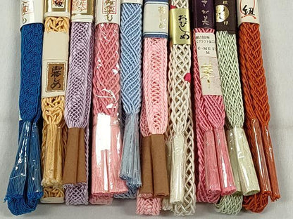 平和屋着物＊夏物　和装小物　上質な帯締め10本セット　さが美扱い　逸品　未使用　CABK4959qe
