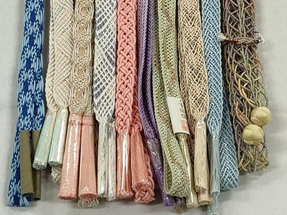 平和屋着物＊夏物　和装小物　上質な帯締め10本セット　金銀糸　さが美扱い　逸品　未使用　CABK4960qe