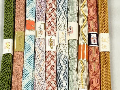 平和屋着物＊夏物　和装小物　上質な帯締め10本セット　ラメ糸　逸品　未使用　CABK4962qe