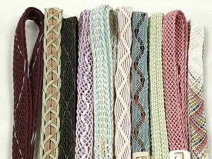 平和屋着物＊夏物　和装小物　上質な帯締め10本セット　金銀糸　逸品　未使用　CABK4965qe