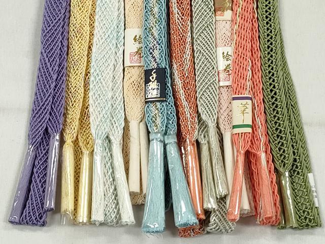 平和屋着物＊夏物　和装小物　上質な帯締め10本セット　ラメ糸　金銀糸　逸品　未使用　CABK4966qe