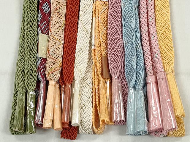 平和屋着物＊夏物　和装小物　上質な帯締め10本セット　ラメ糸　丸組　金銀糸　逸品　未使用　CABK4967qe