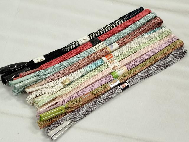 平和屋着物＊夏物　和装小物　上質な帯締め10本セット　逸品　未使用　CABK4968qe