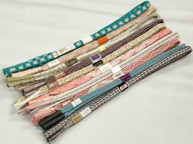 平和屋着物＊夏物　和装小物　上質な帯締め10本セット　金銀糸　逸品　未使用　CABK4970qe