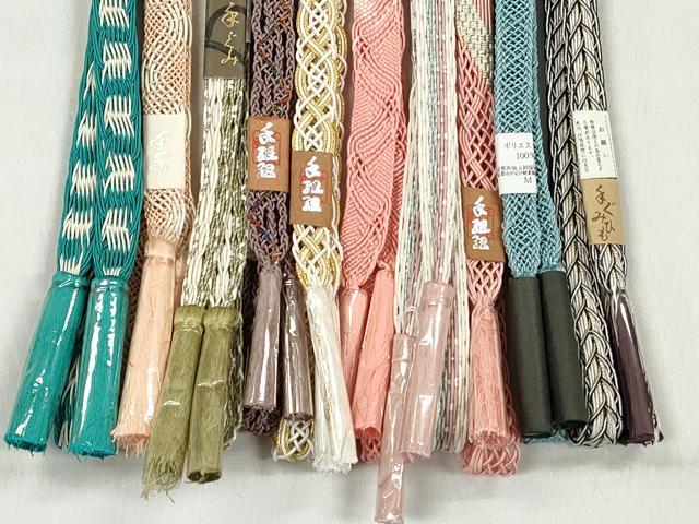 平和屋着物＊夏物　和装小物　上質な帯締め10本セット　金銀糸　逸品　未使用　CABK4970qe