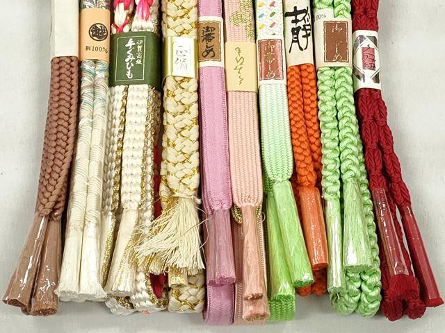 平和屋着物●和装小物　帯締め10本セット　高麗組　大和組　鴨川組　礼装用　金糸　逸品　未使用　CABK4973qe