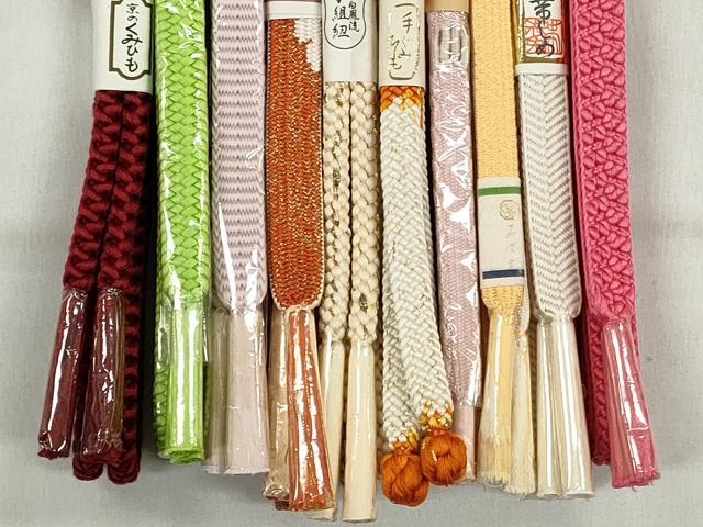 平和屋着物●和装小物　帯締め10本セット　高麗組　平源氏組　鴨川組　金糸　三越・大丸扱い　逸品　未使用　CABK4985qe