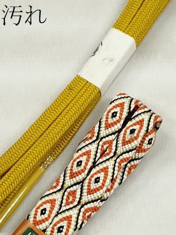 平和屋着物●和装小物　帯締め10本セット　唐組　御岳組　大島紬　佐賀錦　金糸　逸品　未使用　CABK4989qe