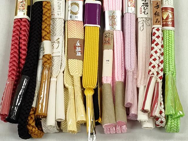 平和屋着物●和装小物　帯締め10本セット　高麗組　冠組　笹浪組　金糸　さが美扱い　逸品　未使用　CABK4995qe