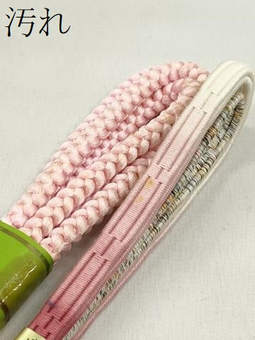 平和屋着物●和装小物　帯締め10本セット　冠組　唐組　大和組　草木染め　金銀糸　さが美扱い　逸品　未使用　CABK4998qe