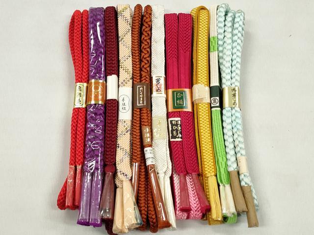 平和屋着物●和装小物　帯締め10本セット　唐組　角八つ組　礼装用　めいくやまと　金糸　高島屋扱い　逸品　未使用　CABK5003qe