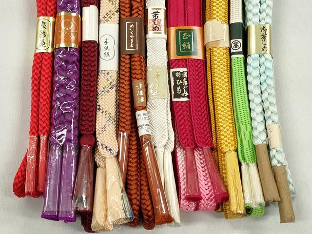 平和屋着物●和装小物　帯締め10本セット　唐組　角八つ組　礼装用　めいくやまと　金糸　高島屋扱い　逸品　未使用　CABK5003qe